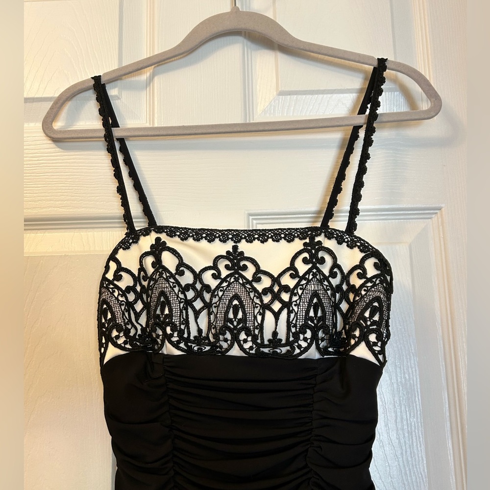 Vintage Jessica McClintock Ruched Dress - Picture 7 of 11